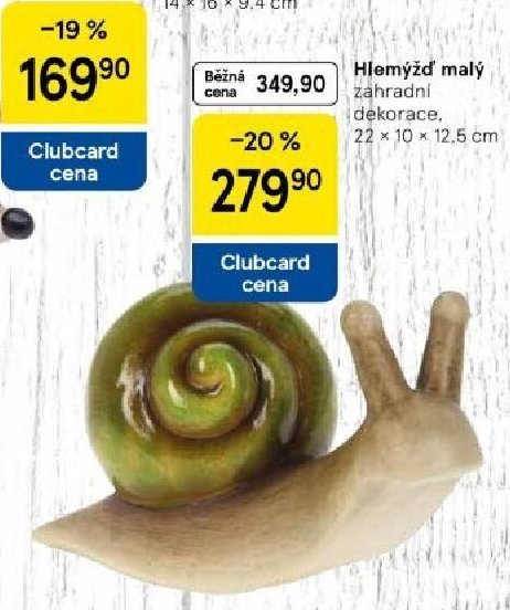 Hlemýžď malý zahradní dekorace