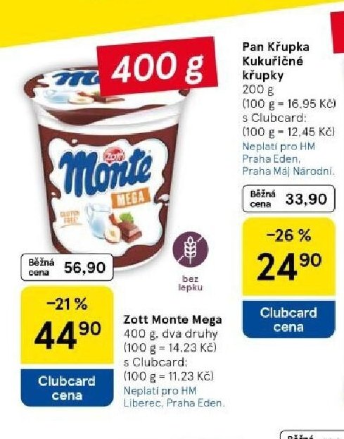 Zott Monte Mega 400 g