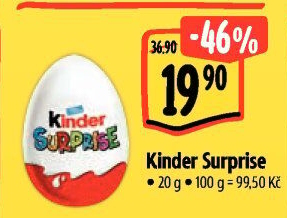Čokoládové vajíčko s překvapením Kinder Surprise
