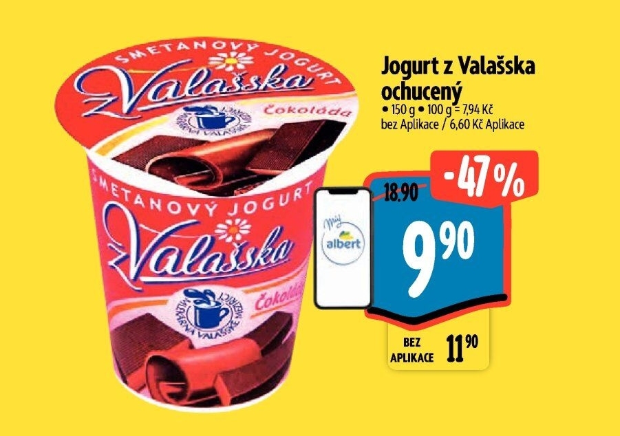 Jogurt smetanový ochucený z Valašska Mlékárna Valašské Meziříčí