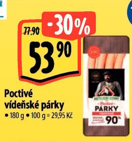 Párky vídeňské poctivé Kostelecké uzeniny