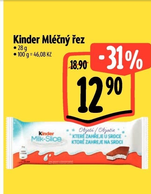 Řez mléčný Kinder