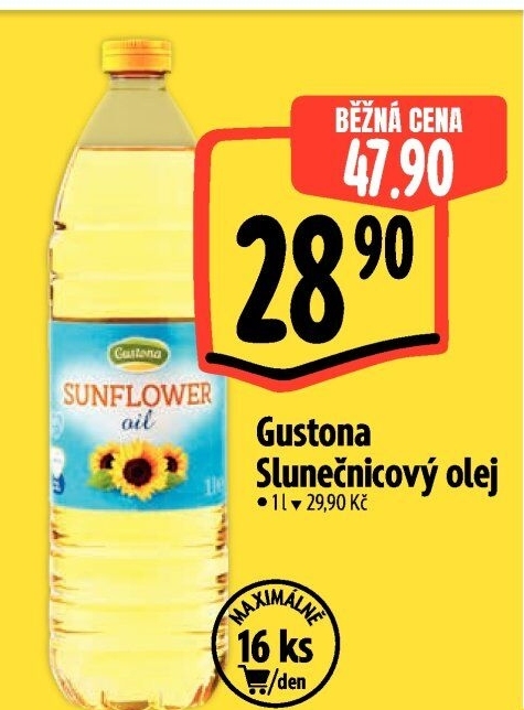 Slunečnicový olej Gustona