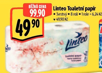 Toaletní papír 3vrstvý Linteo