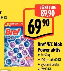 WC blok tuhý Power Aktiv Bref