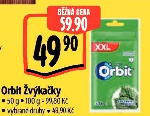 Žvýkačky Orbit