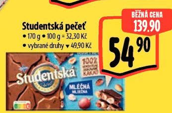 Čokoláda Studentská pečeť Orion