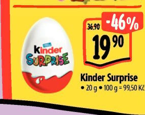 Čokoládové vajíčko s překvapením Kinder Surprise