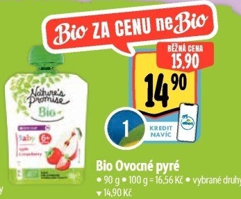 Kapsička ovocná 100% Bio Baby Nature'
