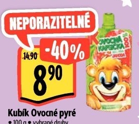 Kapsička ovocná 100% Kubík