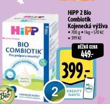 Kojenecká výživa Bio Combiotik HiPP