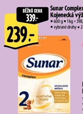 Kojenecká výživa Sunar Complex