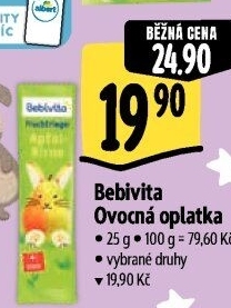 Oplatka ovocná Bebivita