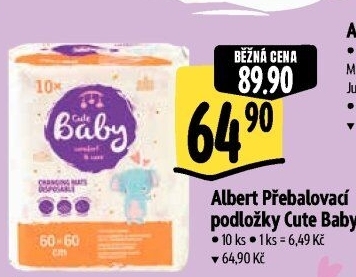 Podložky přebalovací Albert
