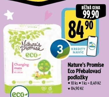 Podložky přebalovací Eco Nature'