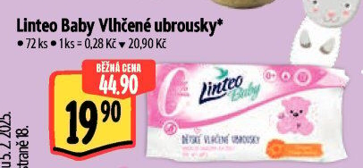 Vlhčené ubrousky dětské Linteo Baby