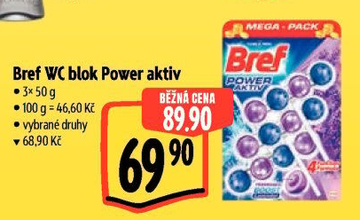 WC blok tuhý Power Aktiv Bref
