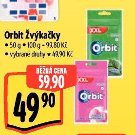 Žvýkačky Orbit