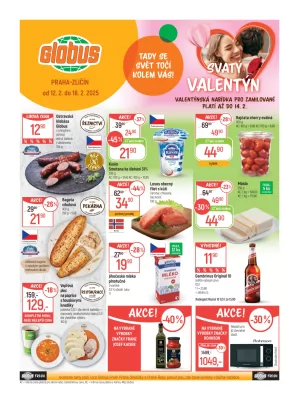 akční leták Globus 12.2.2025-18.2.2025