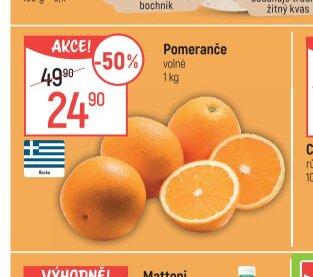 Pomeranče volné