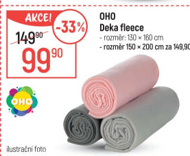 Deka fleecová OHO