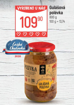 Gulášová polévka Globus