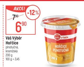 Hořčice plnotučná Váš Výběr