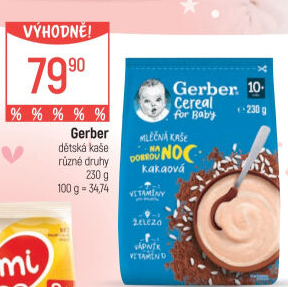 Kaše mléčná Gerber Natural for Baby