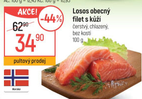 Losos obecný filety