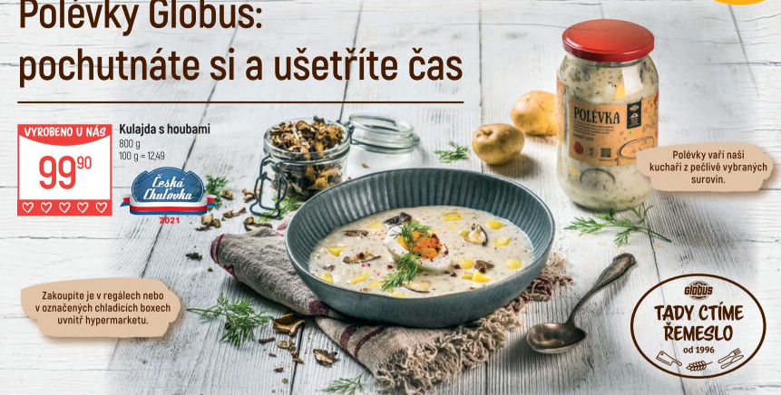 Polévka kulajda Globus