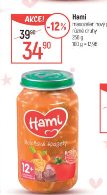 Příkrm masozeleninový Hami