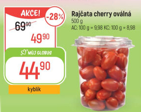 Rajčata cherry oválná