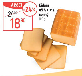 Sýr Eidam uzený 45%