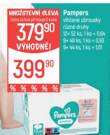 Vlhčené ubrousky dětské Pampers