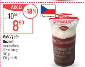 Dezert se šlehačkou Váš Výběr