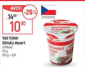 Dezert smetanový Váš Výběr