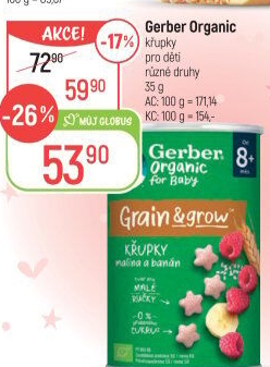 Křupky dětské bio Grain &