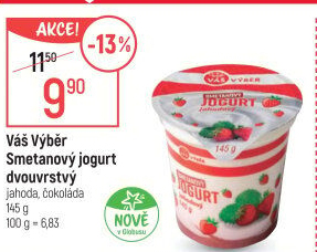 Ochucený jogurt smetanový Váš Výběr