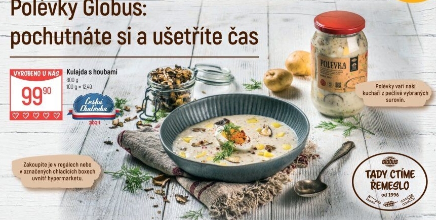 Polévka kulajda Globus