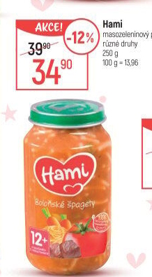 Příkrm masozeleninový Hami