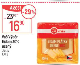 Sýr Eidam uzený 30% Váš Výběr