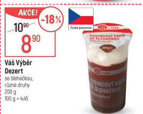 Dezert se šlehačkou Váš Výběr