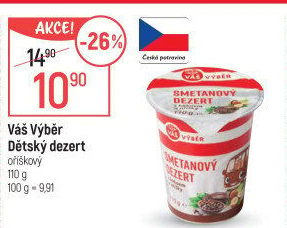 Dezert smetanový Váš Výběr