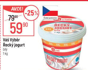 Jogurt řecký bílý Váš Výběr