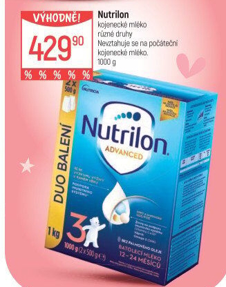 Kojenecká výživa Nutrilon Advanced