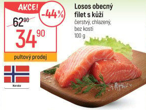 Losos obecný filety