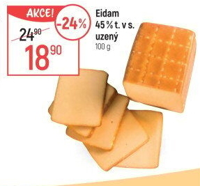 Sýr Eidam uzený 45%