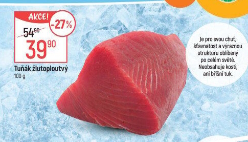 Tuňák žlutoploutvý filet