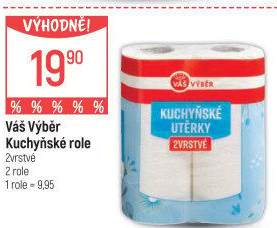 Utěrky kuchyňské 2vrstvé Váš Výběr