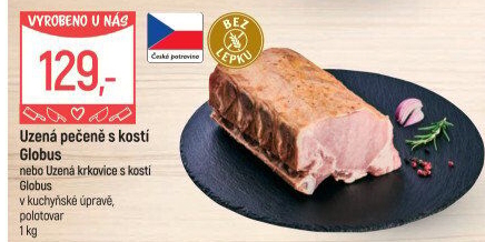 Uzená pečeně s kostí Globus